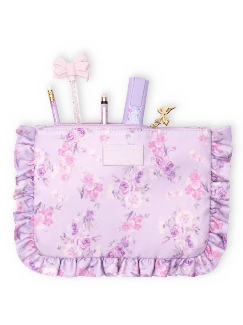 IN-HAND | LoveShackFancy x Target Yoobi Happy Thoughts Pencil Case with Ruffles
